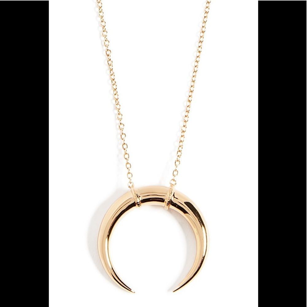 SOLD OUT NWOT Gorjana Gold Cayne Crescent Plated Pendant Necklace